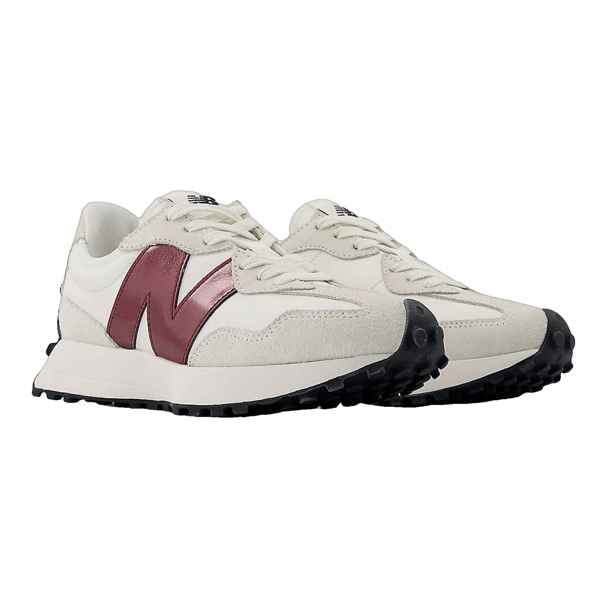 New Balance 327 White Dark Red (W) Side WS327JWC