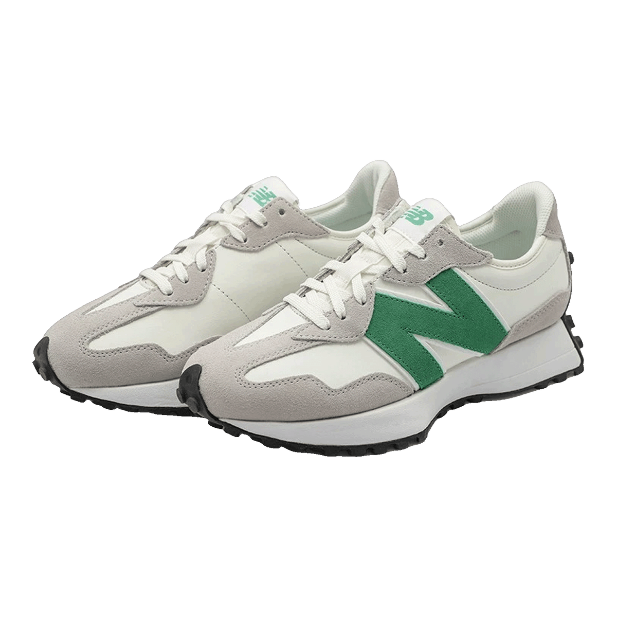 New Balance 327 White Green (W) Side WS327LG