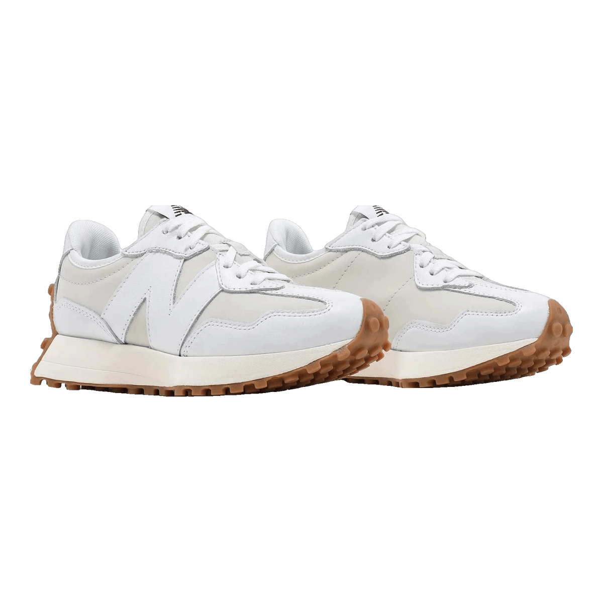 New Balance 327 White Moonbeam Gum (W) Side WS327LA