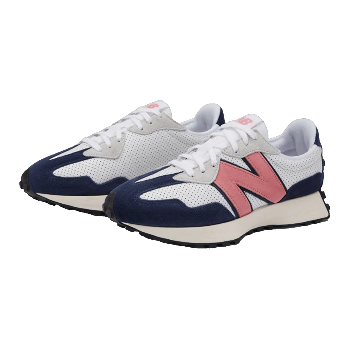 New Balance 327 White Natural Pink Side