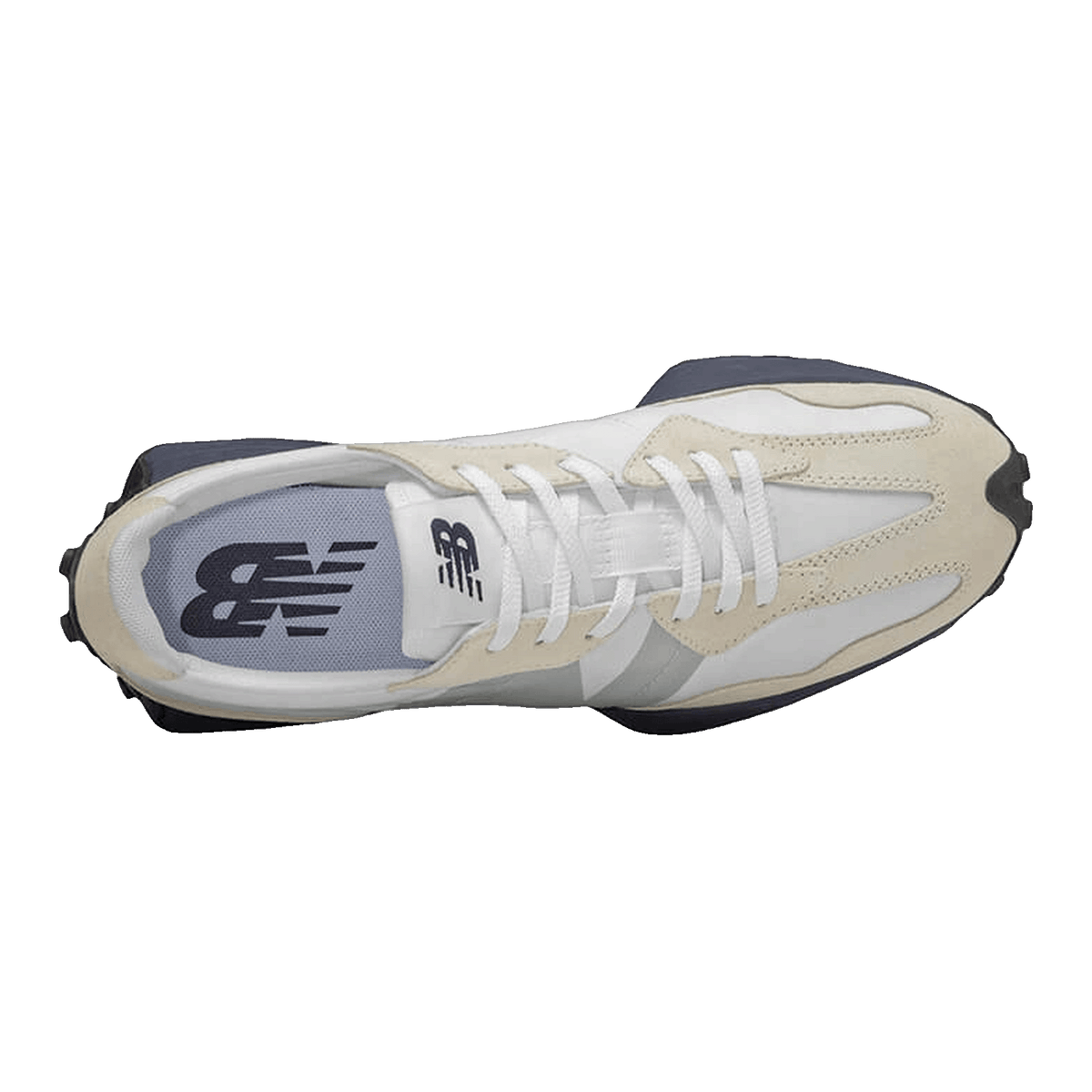 New Balance 327 White Navy Oben