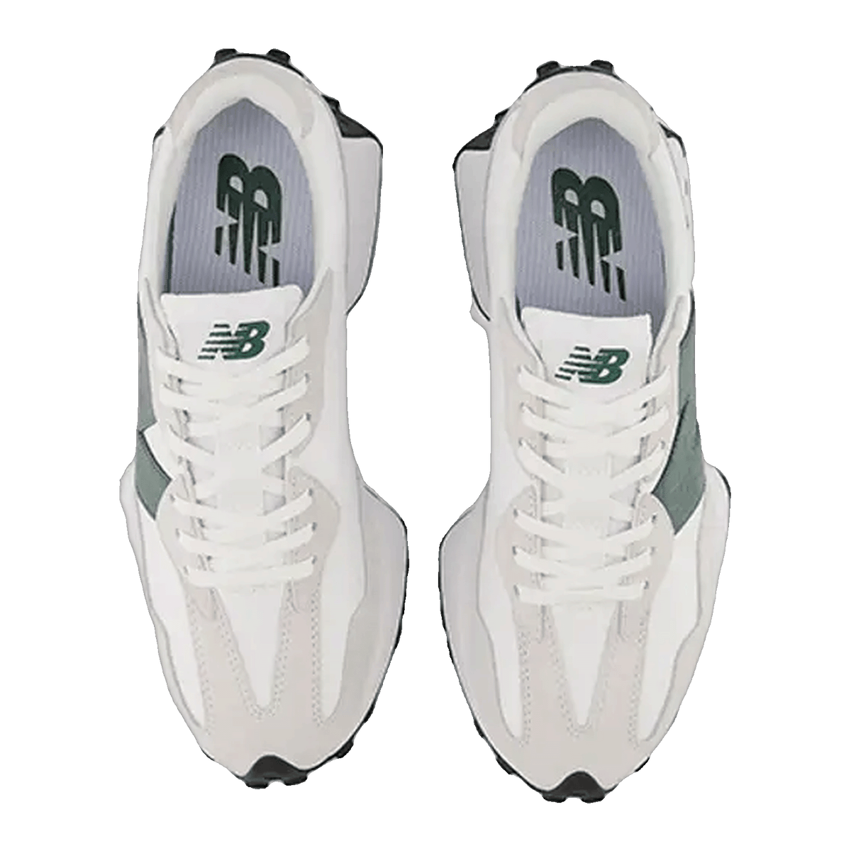 New Balance 327 White Nightwatch Green (W) Oben