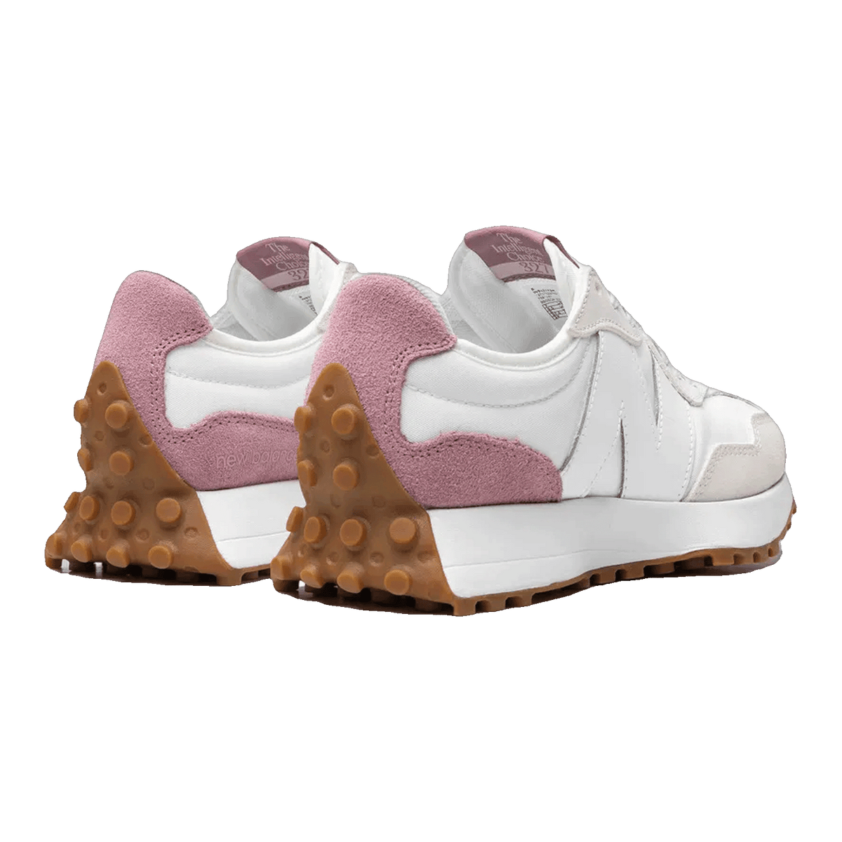 New Balance 327 White Pink (W) Back WS327FSR