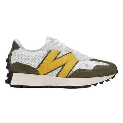 New Balance 327 White Yellow Olive MS327PO