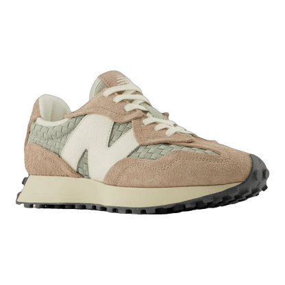 New Balance 327 Woven Flat Taupe Olivine Side U327WOB