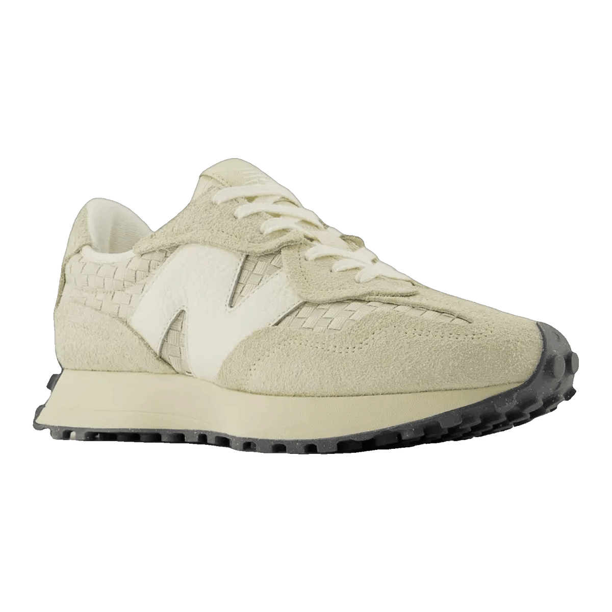 New Balance 327 Woven Pale Moss Sandstone Side U327WOA