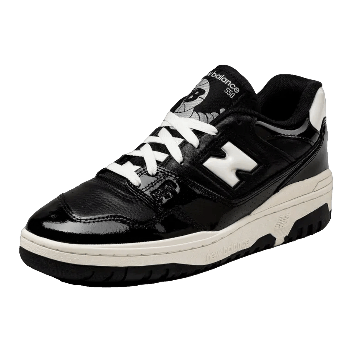 New Balance 550 Black Sea Salt Patent Side BB550YKG