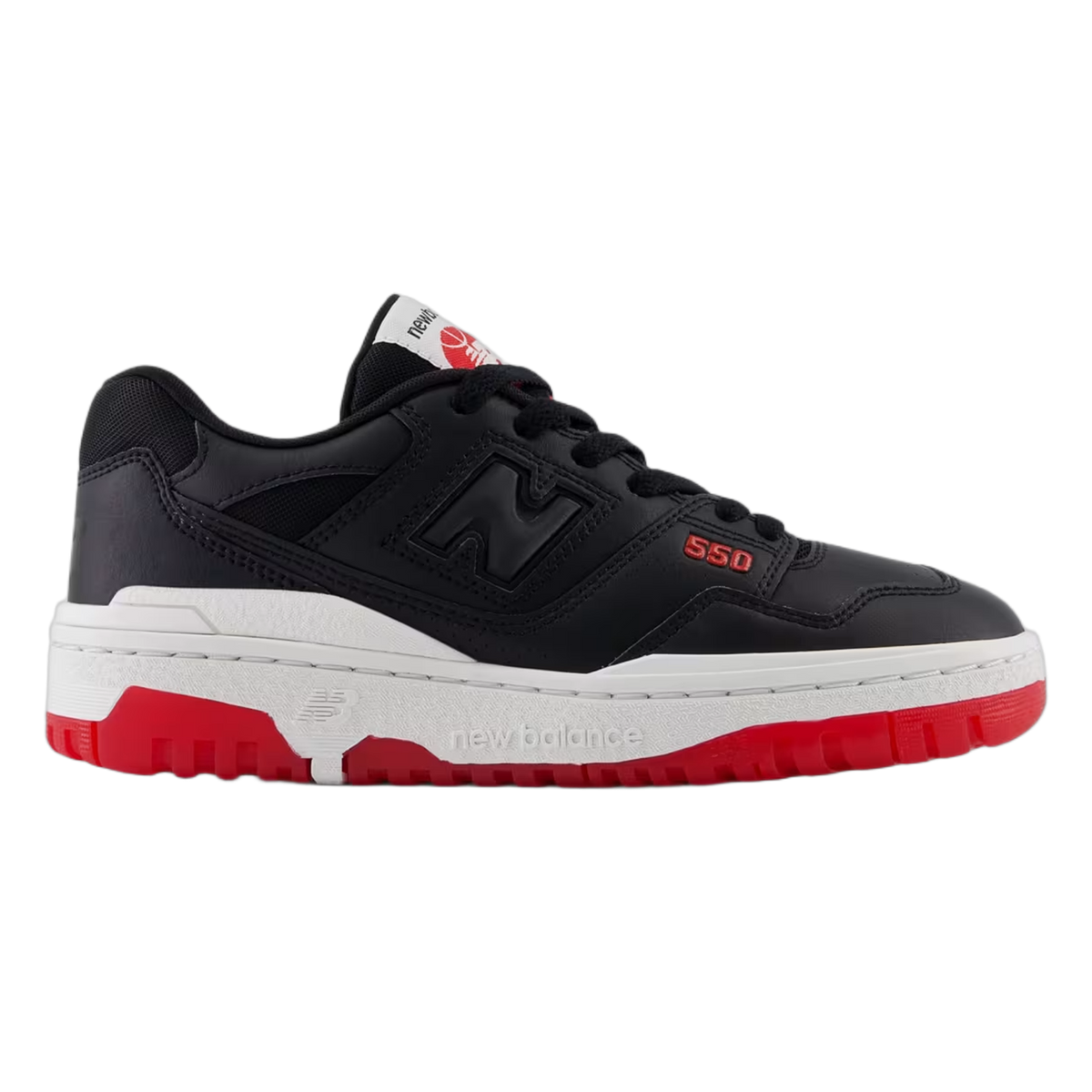 New Balance 550 Black White Red (GS) GSB550KB