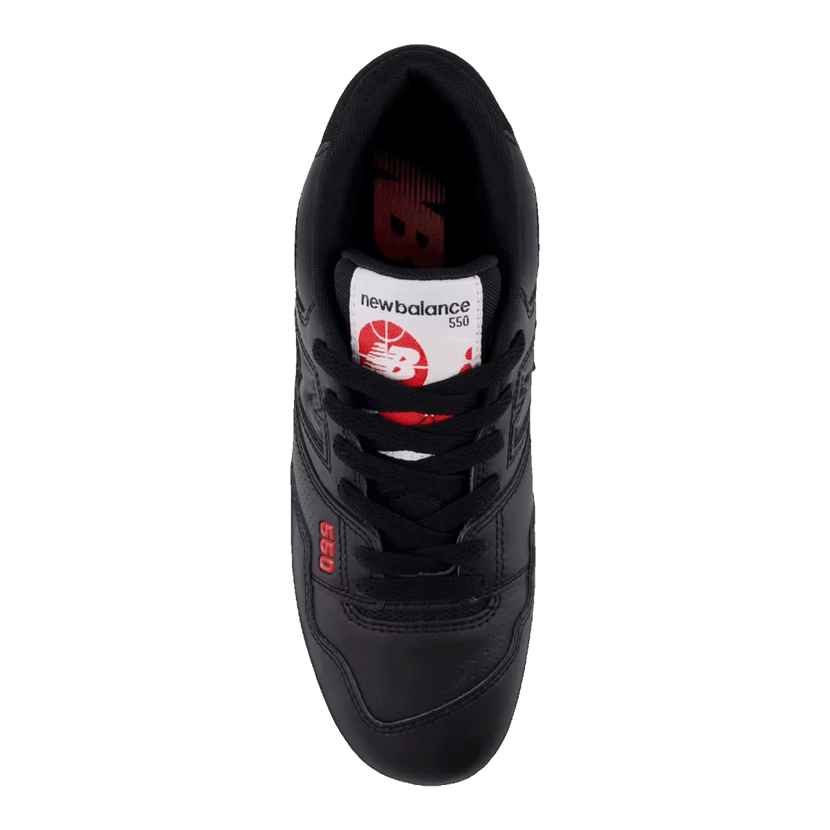 New Balance 550 Black White Red (GS) Oben