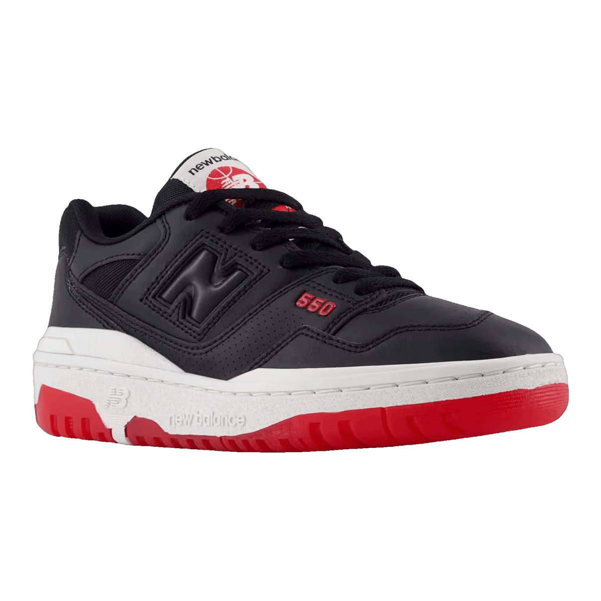 New Balance 550 Black White Red (GS) Side GSB550KB