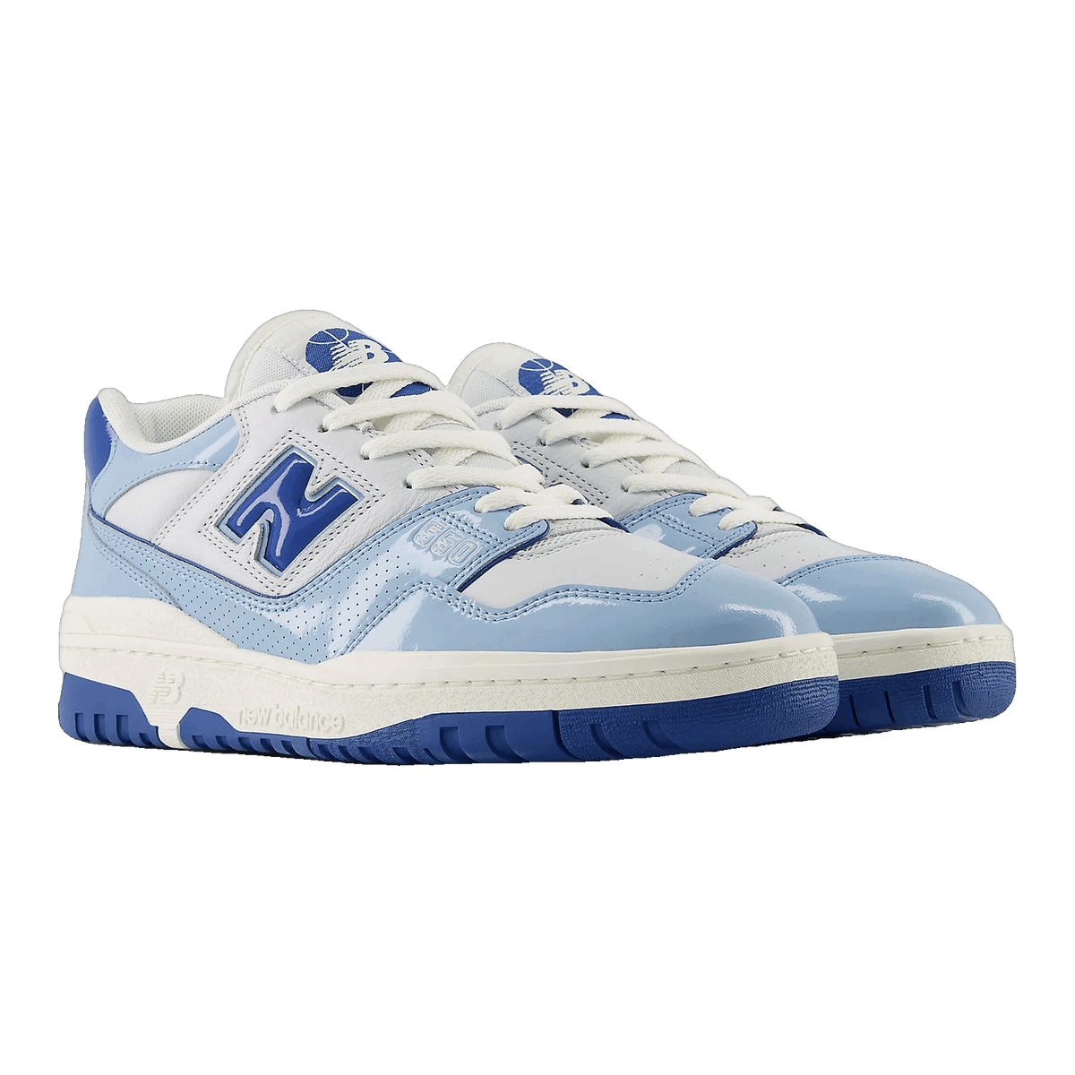 New Balance 550 Chrome Blue Patent Side BB550YKE