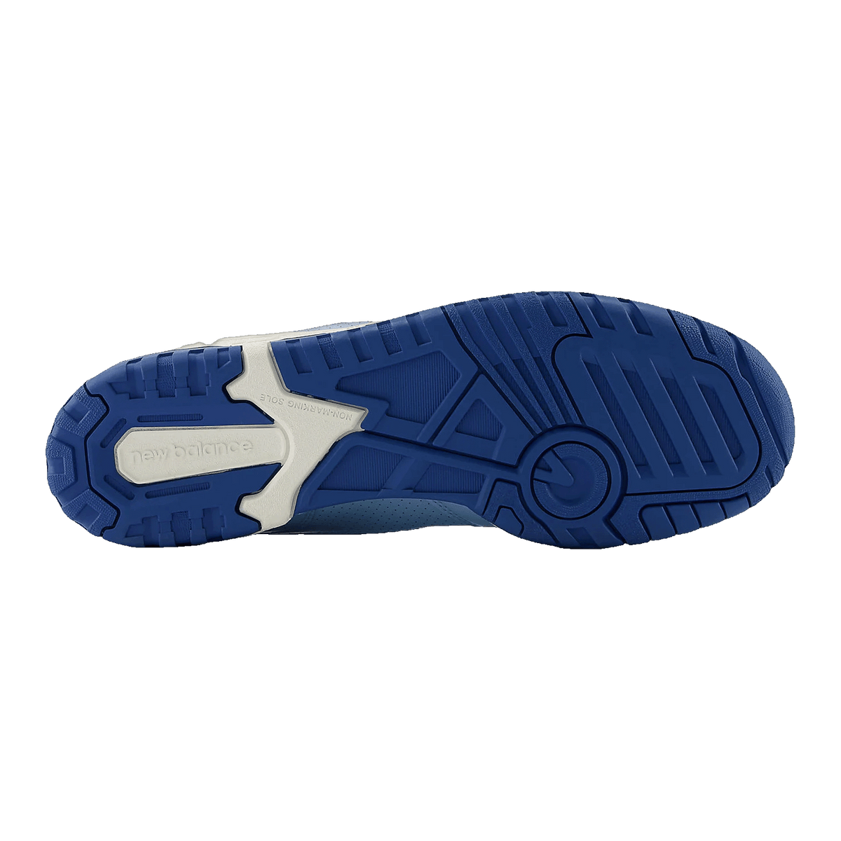 New Balance 550 Chrome Blue Patent Sohle BB550YKE