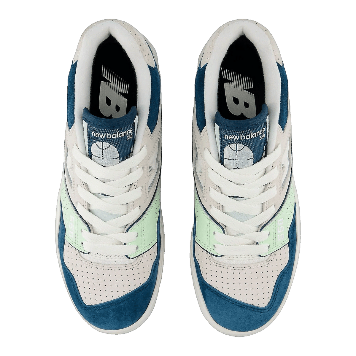 New Balance 550 Clay Ash Melon Water Oben BB550FLV