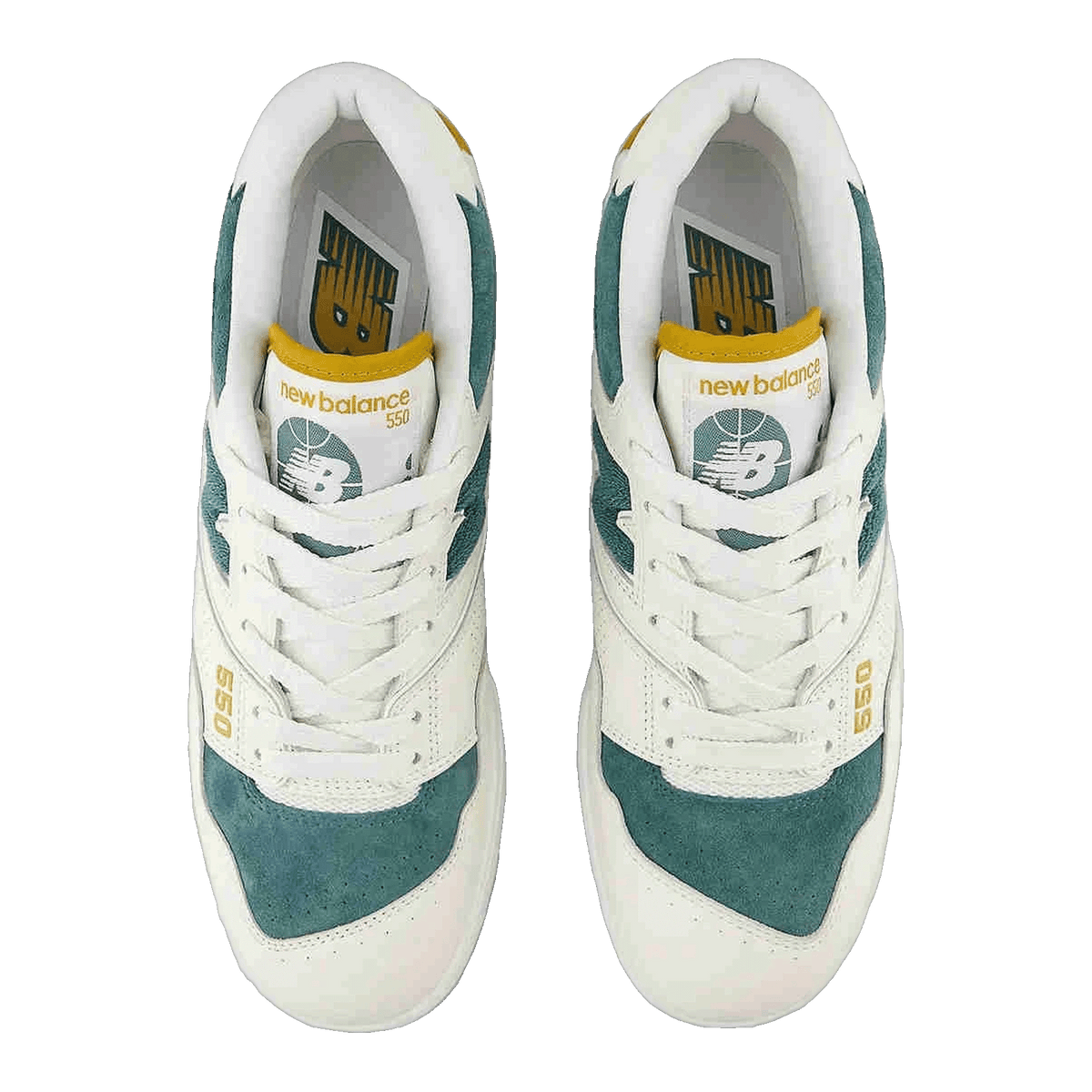 New Balance 550 Green Mustard Oben BB550VRA