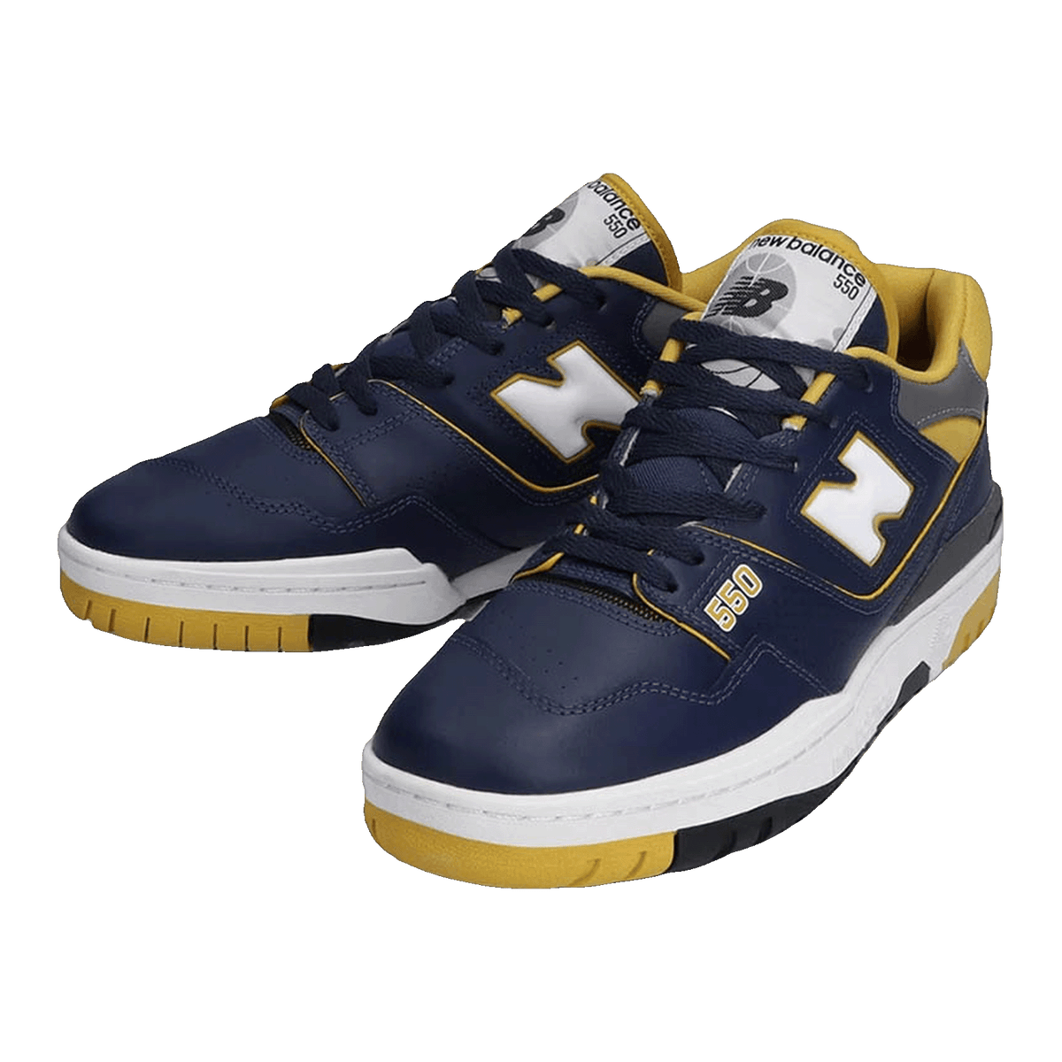 New Balance 550 Navy Gold Side BB550MA1