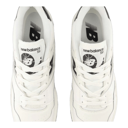 New Balance 550 Sea Salt Black Patent Oben BB550YKF