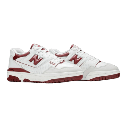 New Balance 550 Sea Salt Burgundy Side BB550LI1