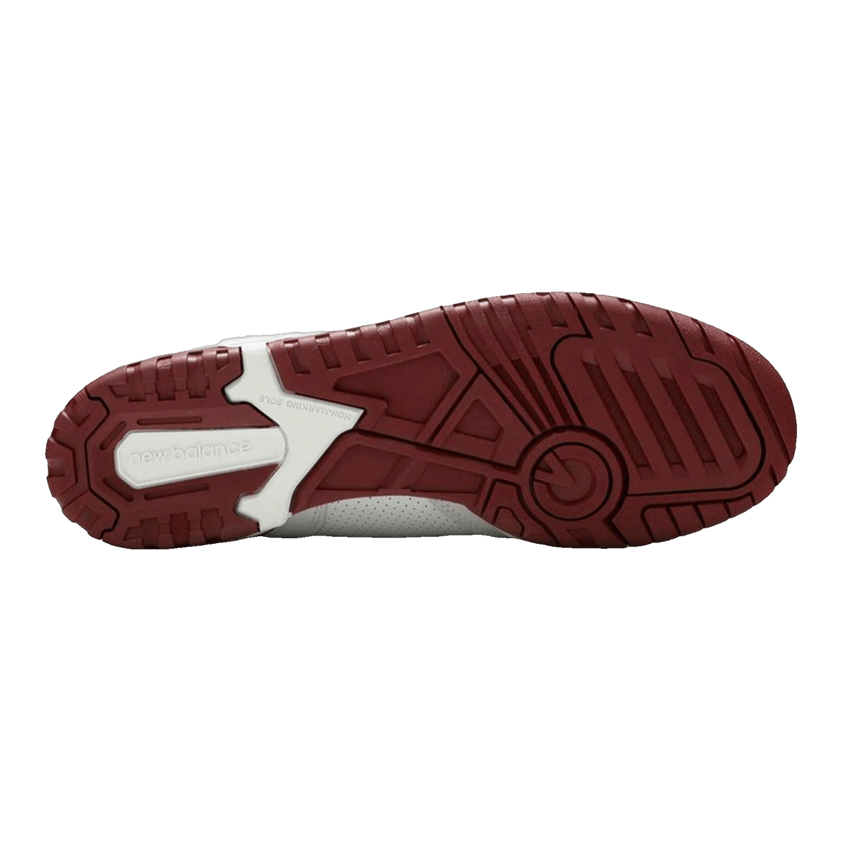 New Balance 550 Sea Salt Burgundy Sohle BB550LI1