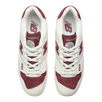 New Balance 550 Sea Salt Classic Crimson Oben BB550LEZ