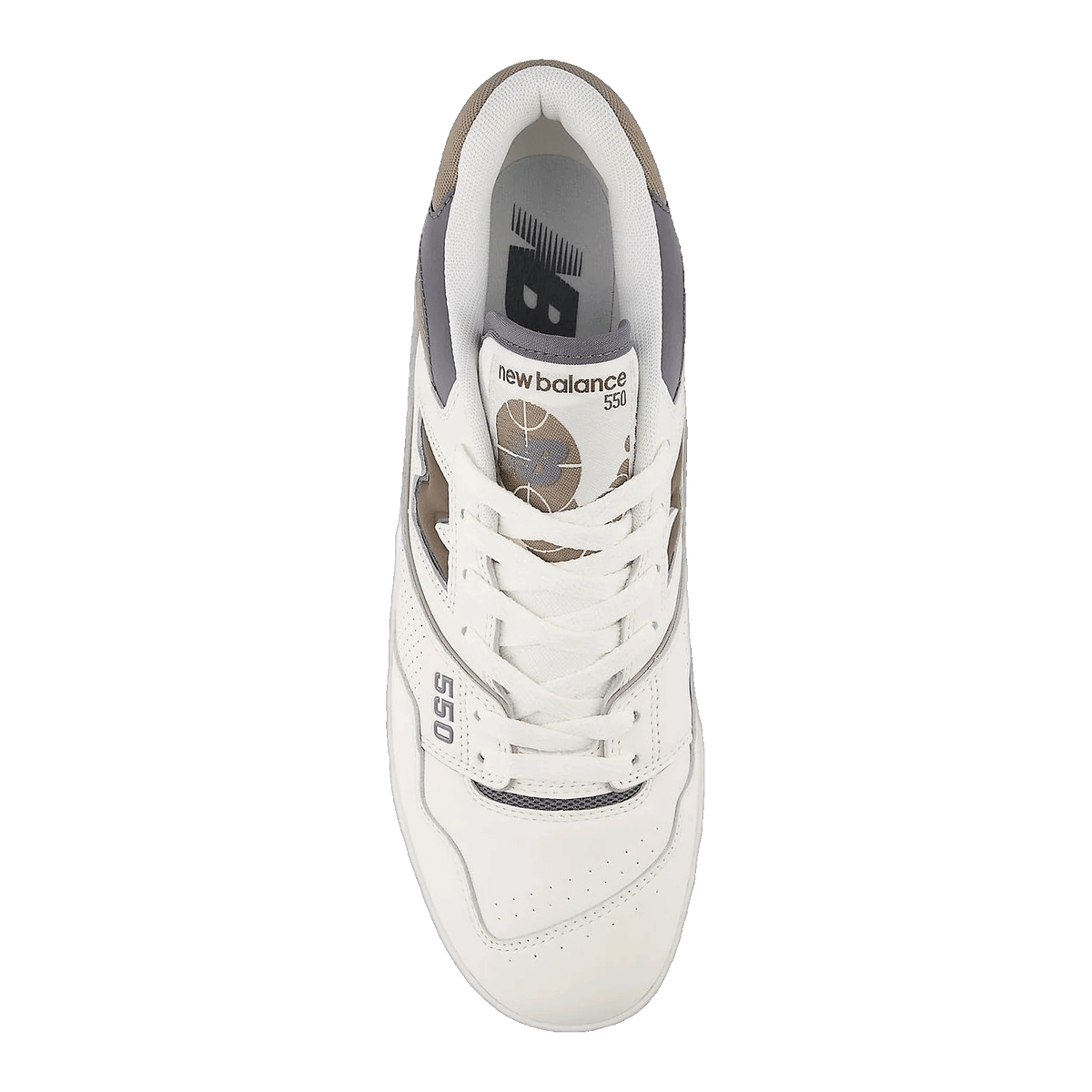 New Balance 550 Sea Salt Dark Mushroom Oben