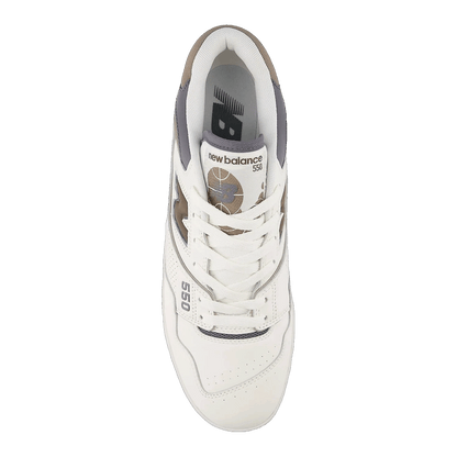 New Balance 550 Sea Salt Dark Mushroom Oben