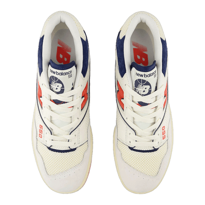 New Balance 550 Sea Salt Pack Blast Red Oben BB550CPB