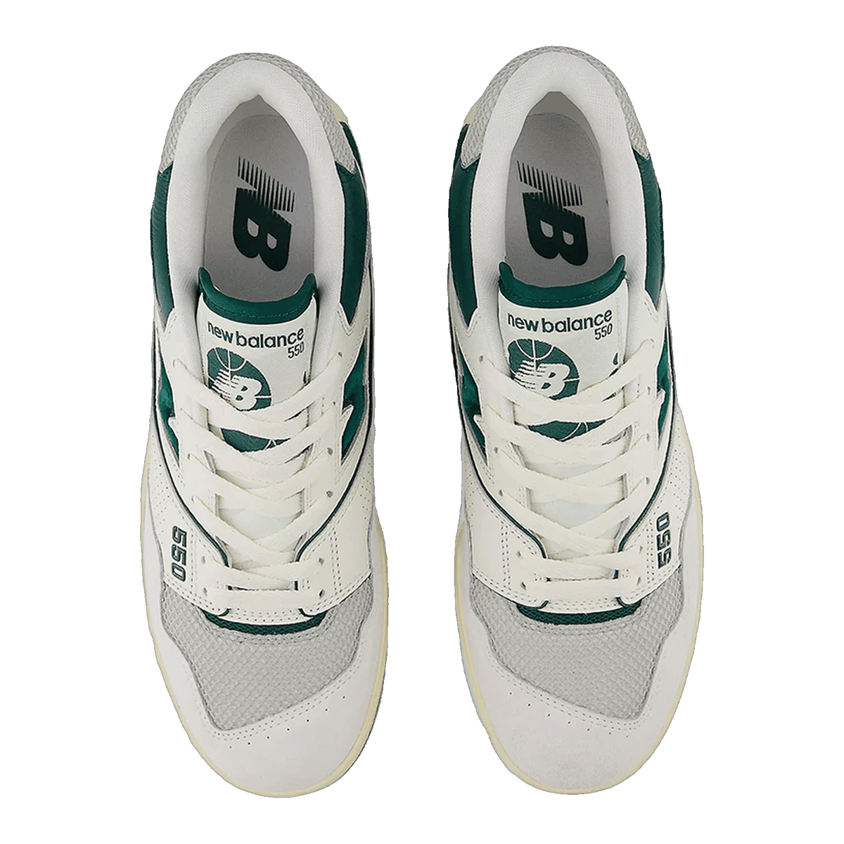 New Balance 550 Sea Salt Pack Marsh Green Oben BB550CPE
