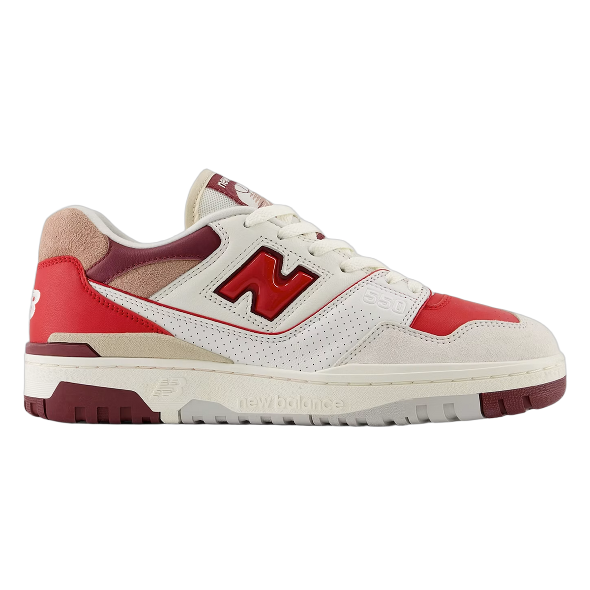 New Balance 550 Sea Salt Reflection Team Red BB550JC1