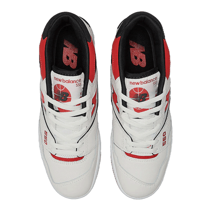 New Balance 550 Sea Salt True Red Oben BB550VTB