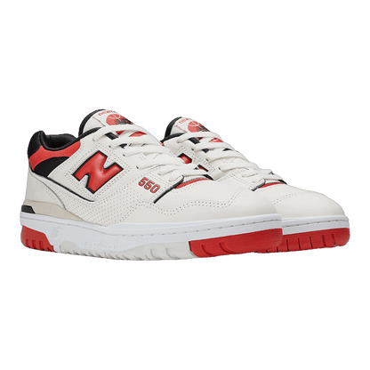 New Balance 550 Sea Salt True Red Side BB550VTB