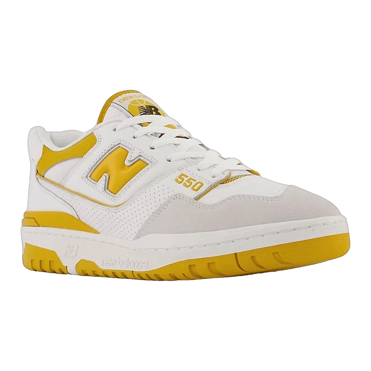 New Balance 550 Sea Salt Varsity Gold Side BB550LA1