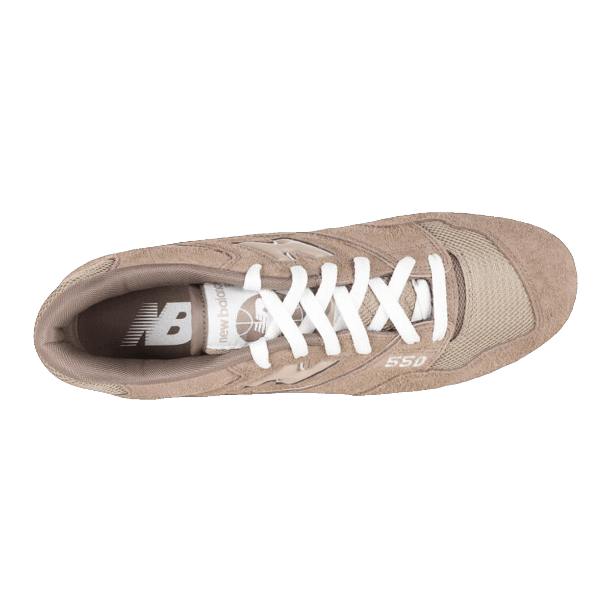 New Balance 550 Suede Mushroom Oben BB550PHA