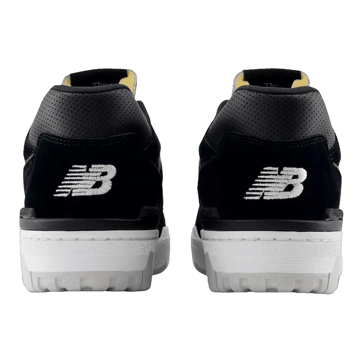 New Balance 550 Suede Perforated Leather Black White Back BB550PRA