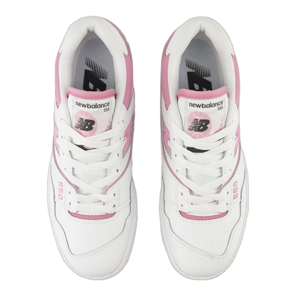 New Balance 550 White Bubblegum Pink (W) Oben BBW550BD