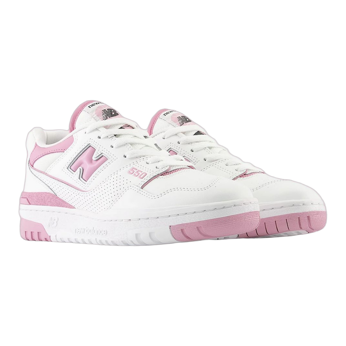 New Balance 550 White Bubblegum Pink (W) Side BBW550BD