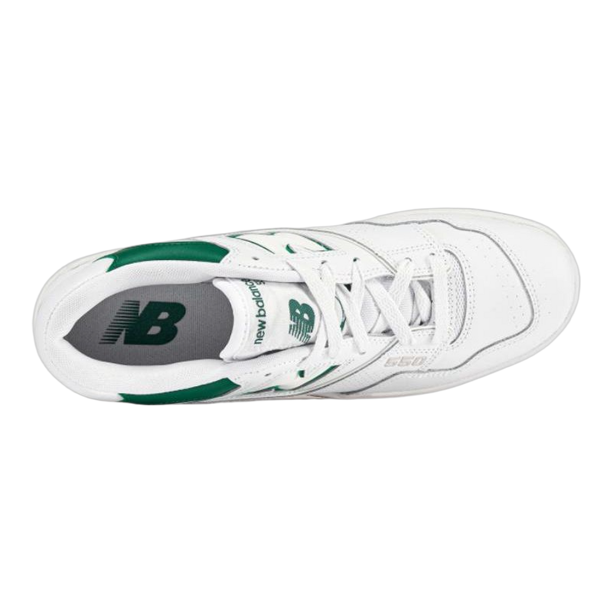 New Balance 550 White Classic Green Oben BB550SWB