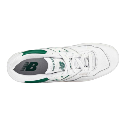 New Balance 550 White Classic Green Oben BB550SWB