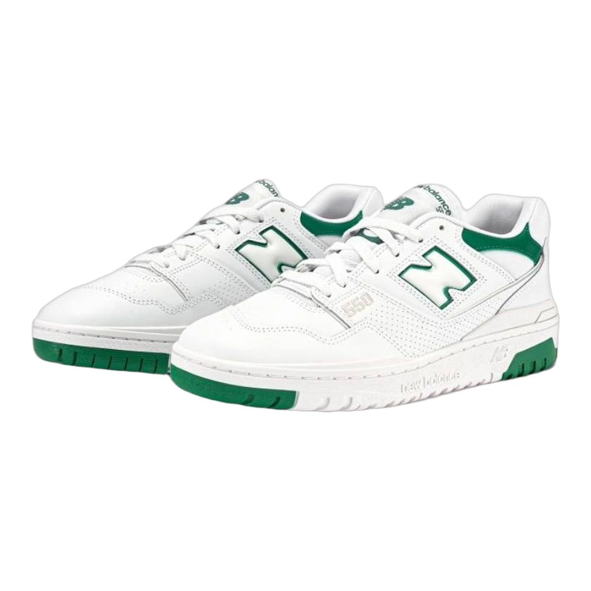 New Balance 550 White Classic Green Side BB550SWB
