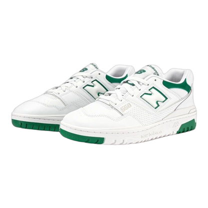 New Balance 550 White Classic Green Side BB550SWB