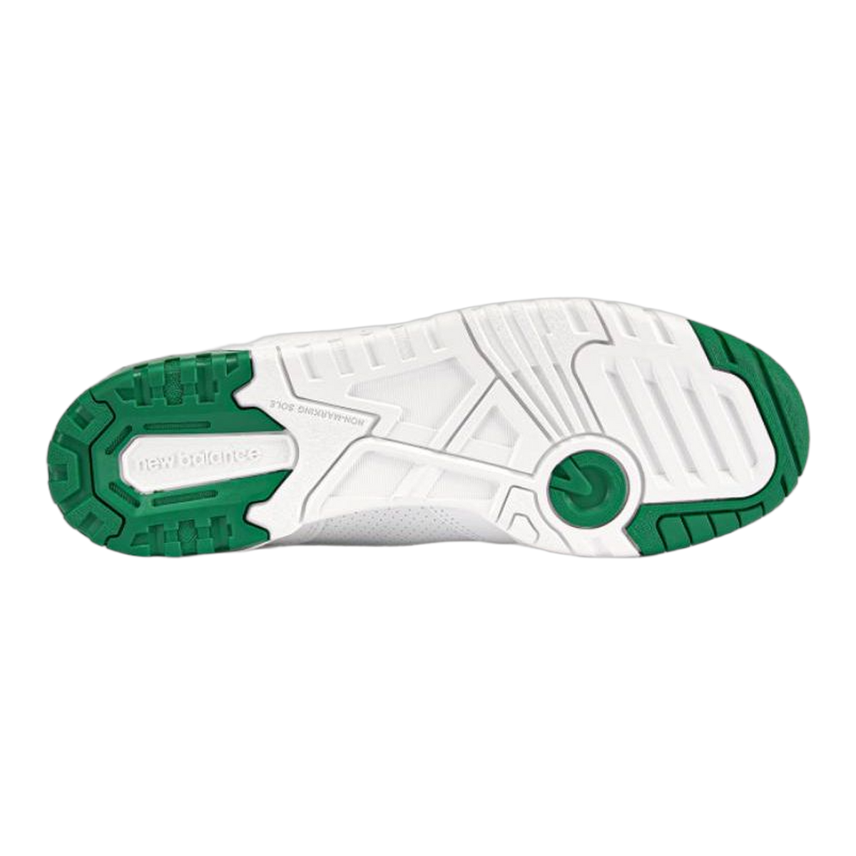 New Balance 550 White Classic Green Sohle BB550SWB