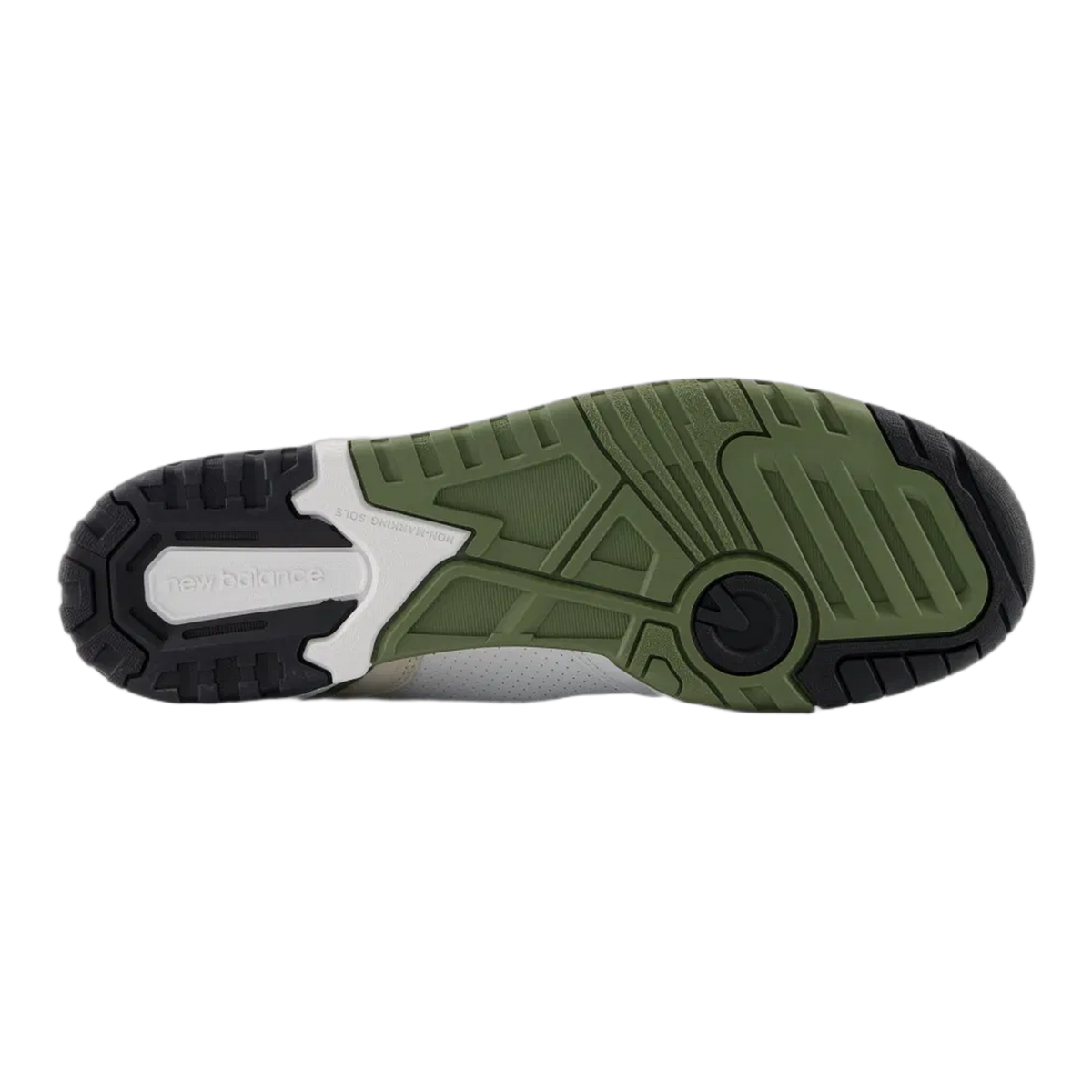 New Balance 550 White Dark Olivine Sohle BB550DOB