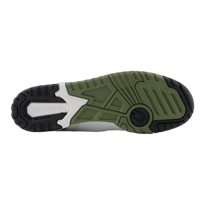 New Balance 550 White Dark Olivine Sohle BB550DOB