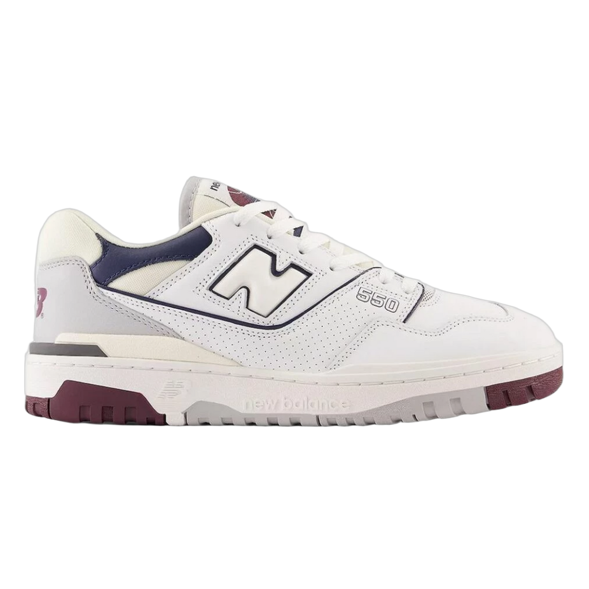 New Balance 550 White Natural Indigo Burgundy BB550PWB