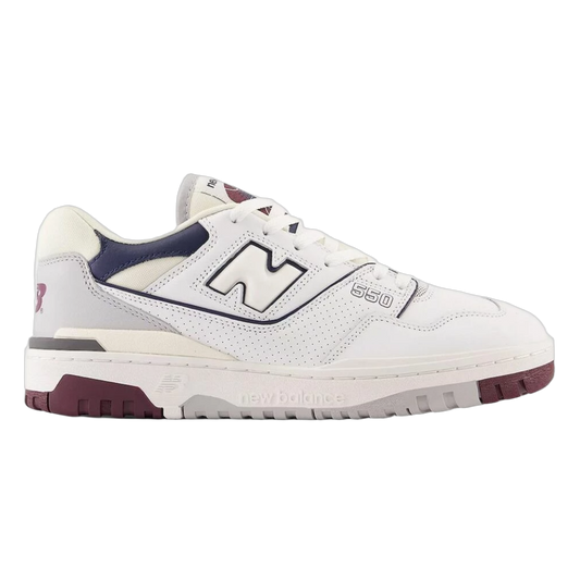 New Balance 550 White Natural Indigo Burgundy BB550PWB