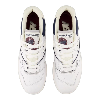 New Balance 550 White Natural Indigo Burgundy Oben BB550PWB