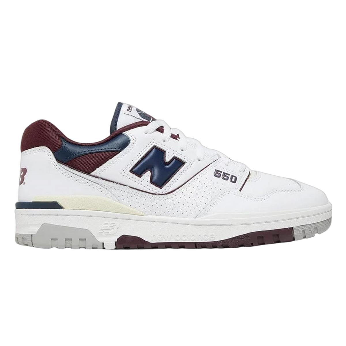 New Balance 550 White Navy NB Burgundy BB550NCD