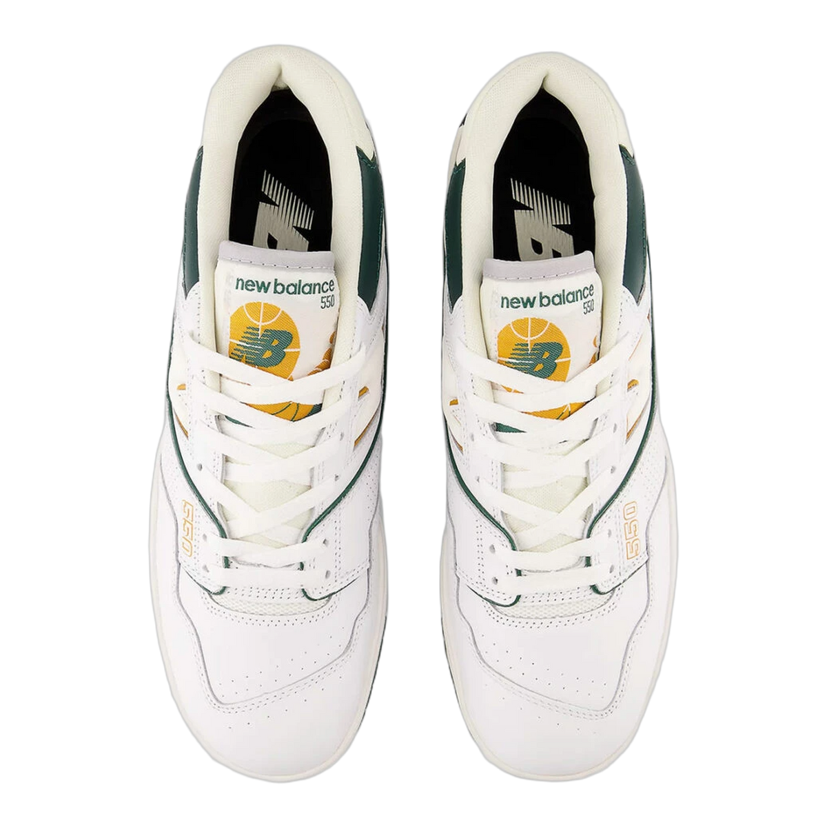 New Balance 550 White Nightwatch Green Oben BB550PWC