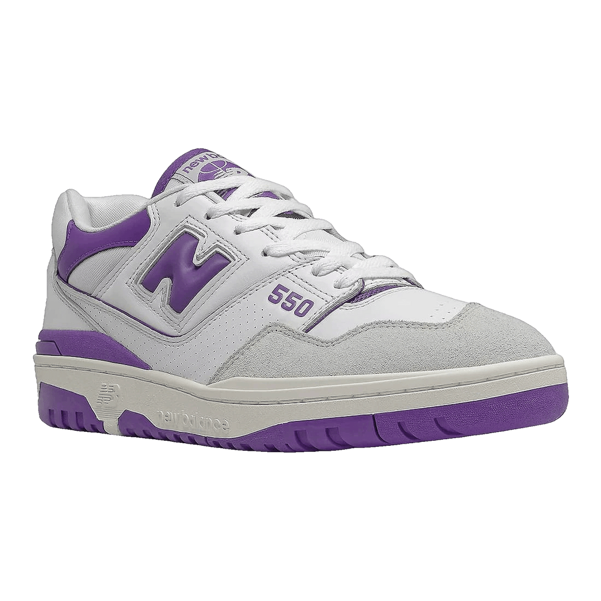 New Balance 550 White Purple Side BB550WR1