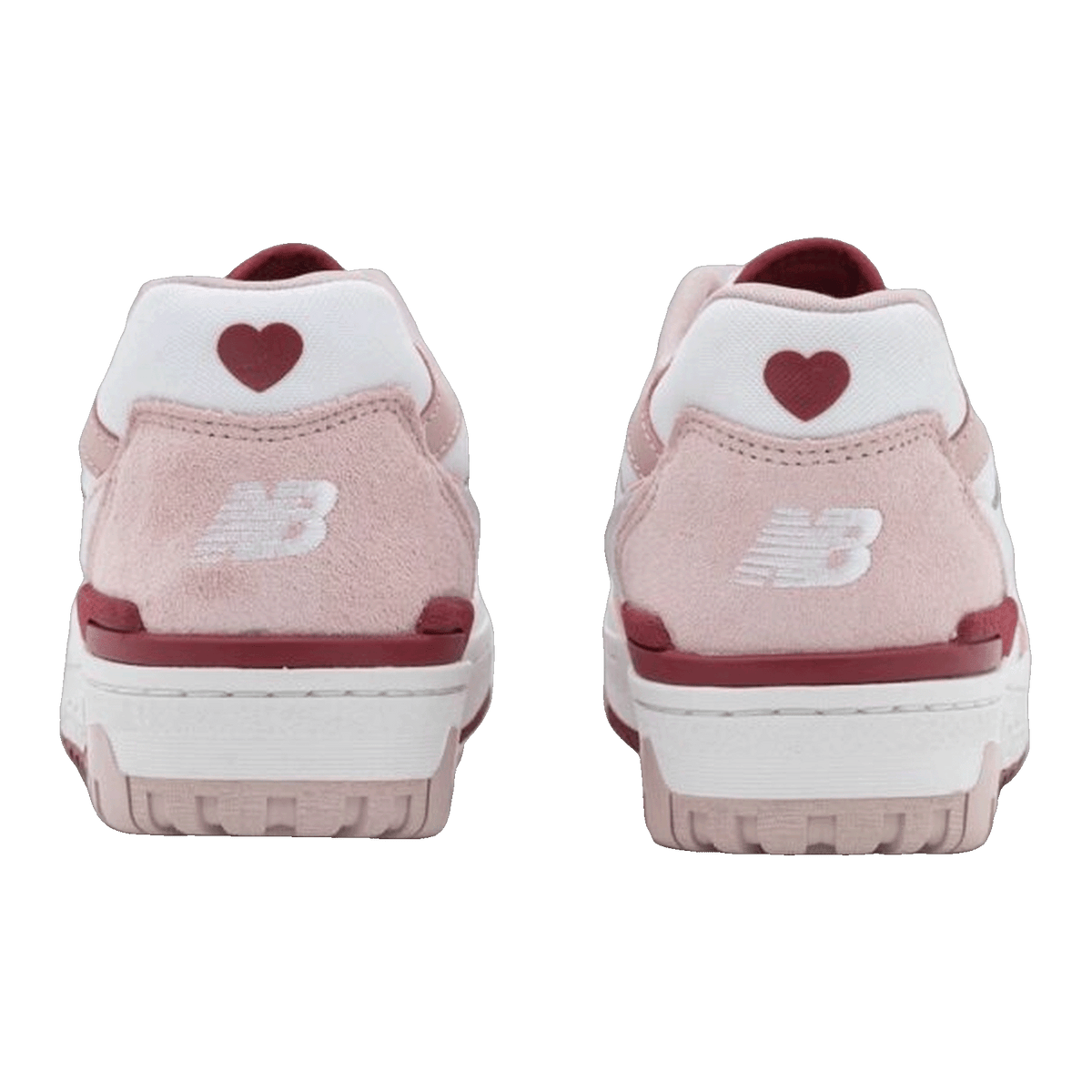 New Balance 550 White Scarlet (W) Back BBW550ZV