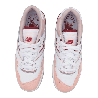 New Balance 550 White Scarlet (W) Oben BBW550ZV